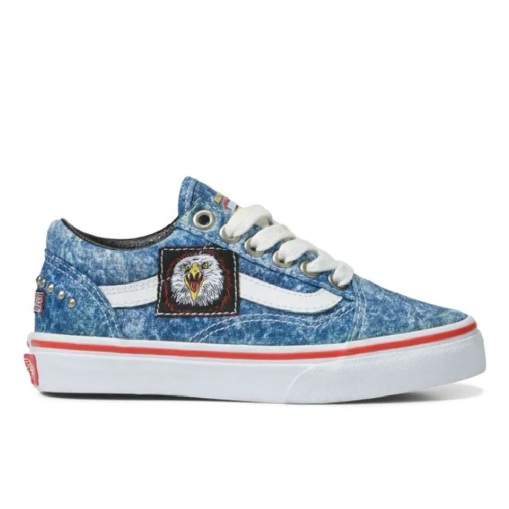 Vans Unisex Youth Old Skool Shoe Cobra Kai Multi/True White Size 11.5 UY NEW - Picture 4 of 10